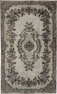 Alfombra Tallada a Mano Sobre Teñida - 182 cm x 294 cm