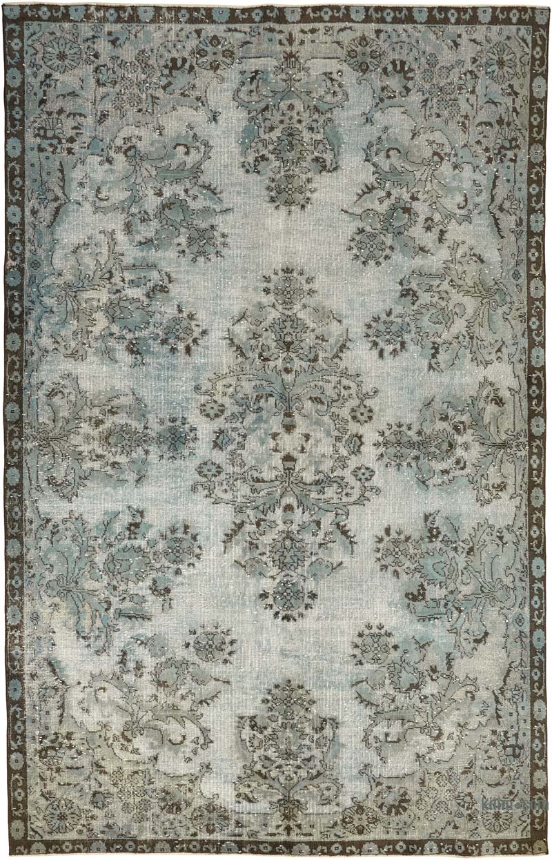 Alfombra Tallada a Mano Sobre Teñida - 200 cm x 308 cm - K0080815