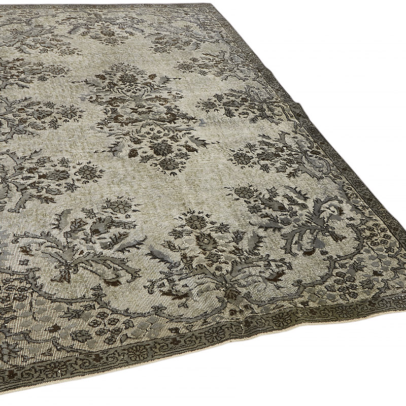 Hand Carved Over-Dyed Rug - 5' 4" x 8' 7" (64" x 103") - K0080816