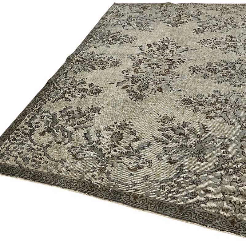 Hand Carved Over-Dyed Rug - 5' 4" x 8' 7" (64" x 103") - K0080816