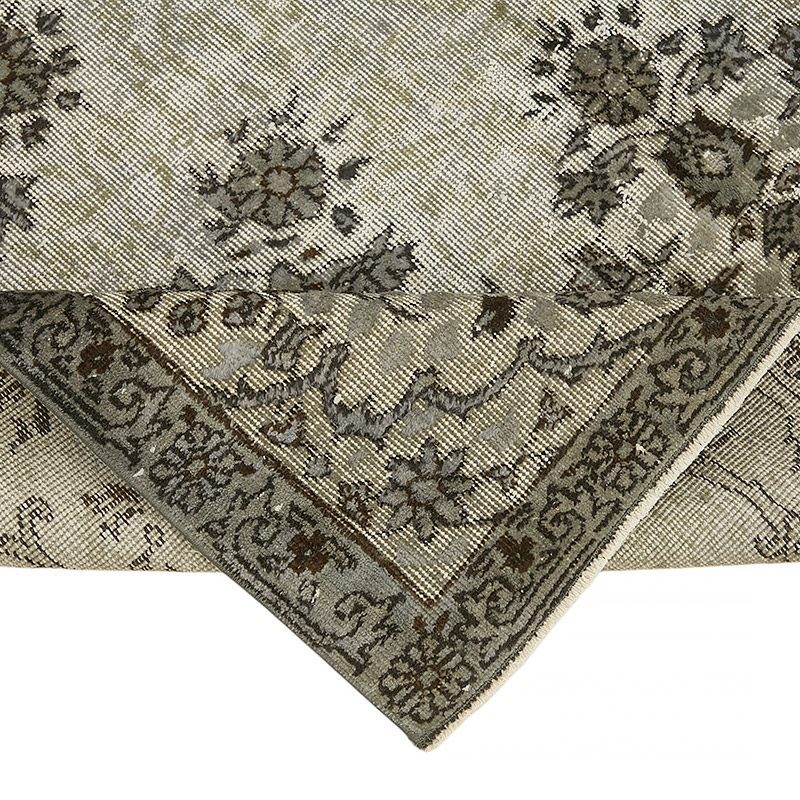 Hand Carved Over-Dyed Rug - 5' 4" x 8' 7" (64" x 103") - K0080816