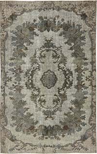 Alfombra Tallada a Mano Sobre Teñida - 171 cm x 273 cm