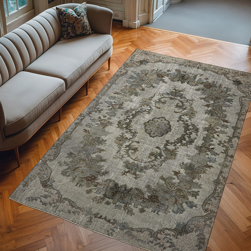 El Oyması Boyalı Halı - 171 cm x 273 cm - K0080817