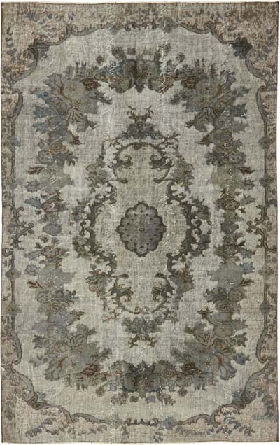 Alfombra Tallada a Mano Sobre Teñida - 171 cm x 273 cm
