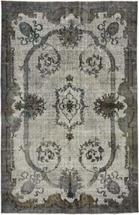 Hand Carved Over-Dyed Rug - 6' 2" x 9' 8" (74" x 116")