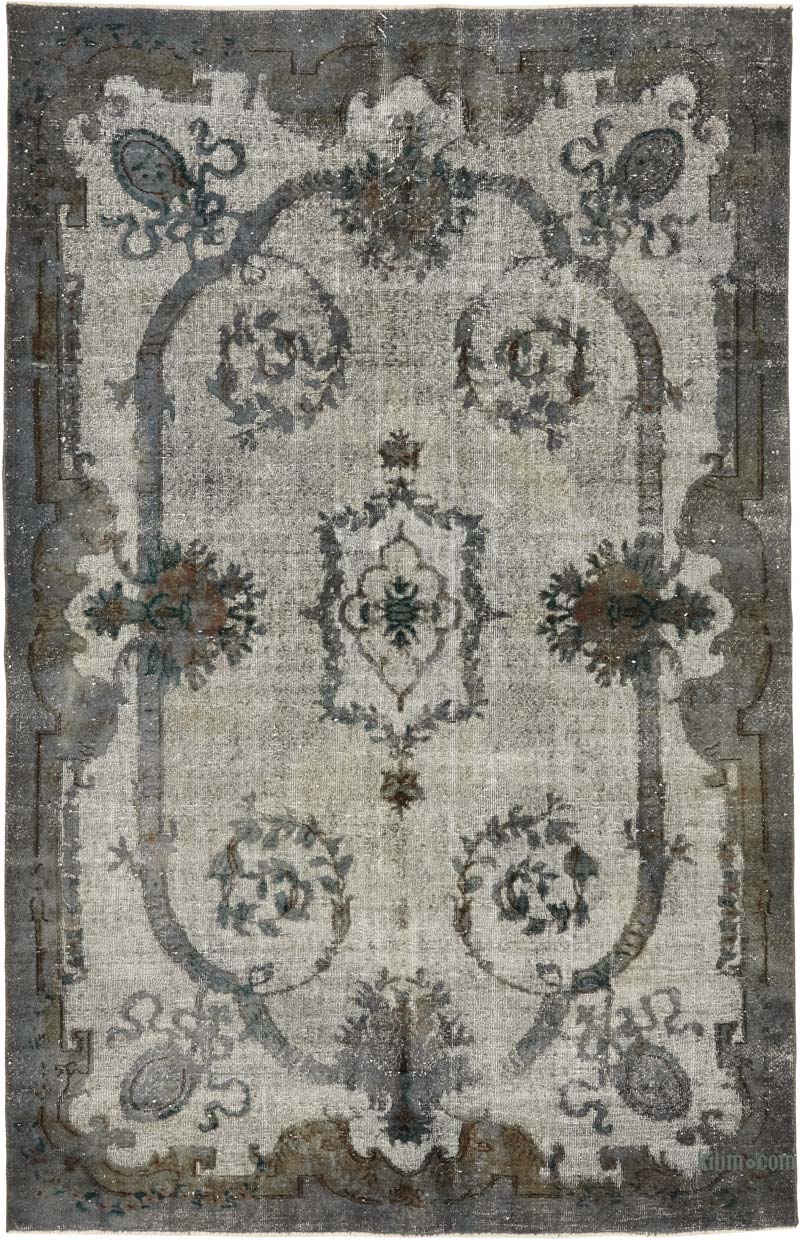 Alfombra Tallada a Mano Sobre Teñida - 188 cm x 294 cm - K0080819