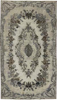 Hand Carved Over-Dyed Rug - 5' 7" x 9' 11" (67" x 119")