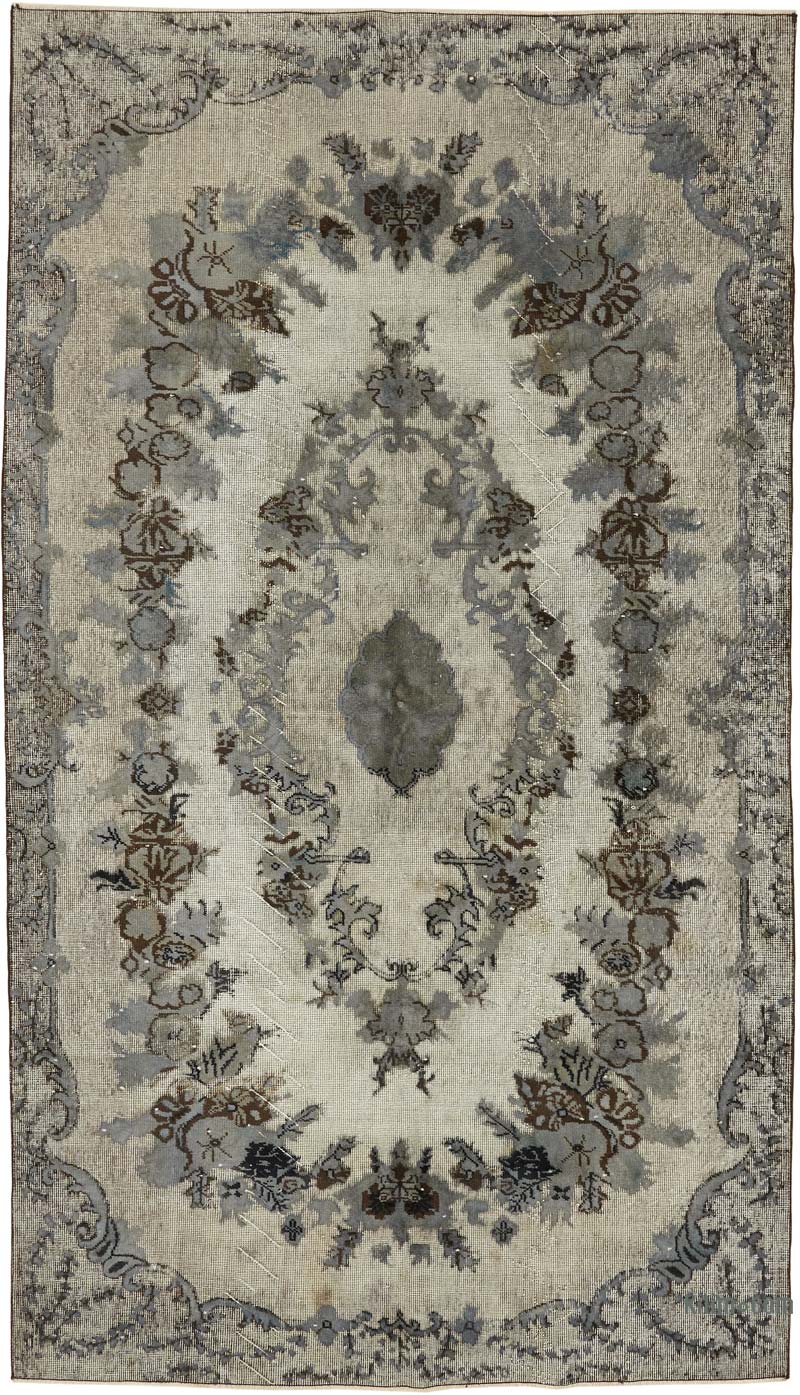 Alfombra Tallada a Mano Sobre Teñida - 170 cm x 301 cm - K0080821