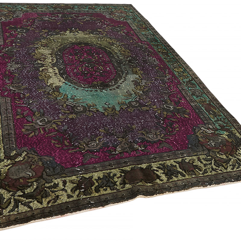 Alfombra Tallada a Mano Sobre Teñida - 183 cm x 295 cm - K0080823