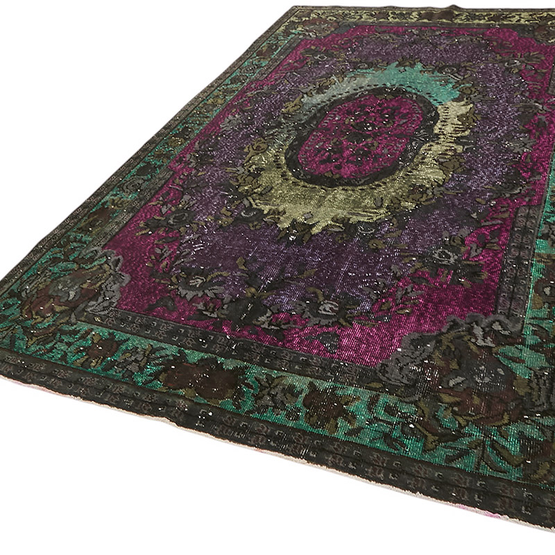 Alfombra Tallada a Mano Sobre Teñida - 183 cm x 295 cm - K0080823