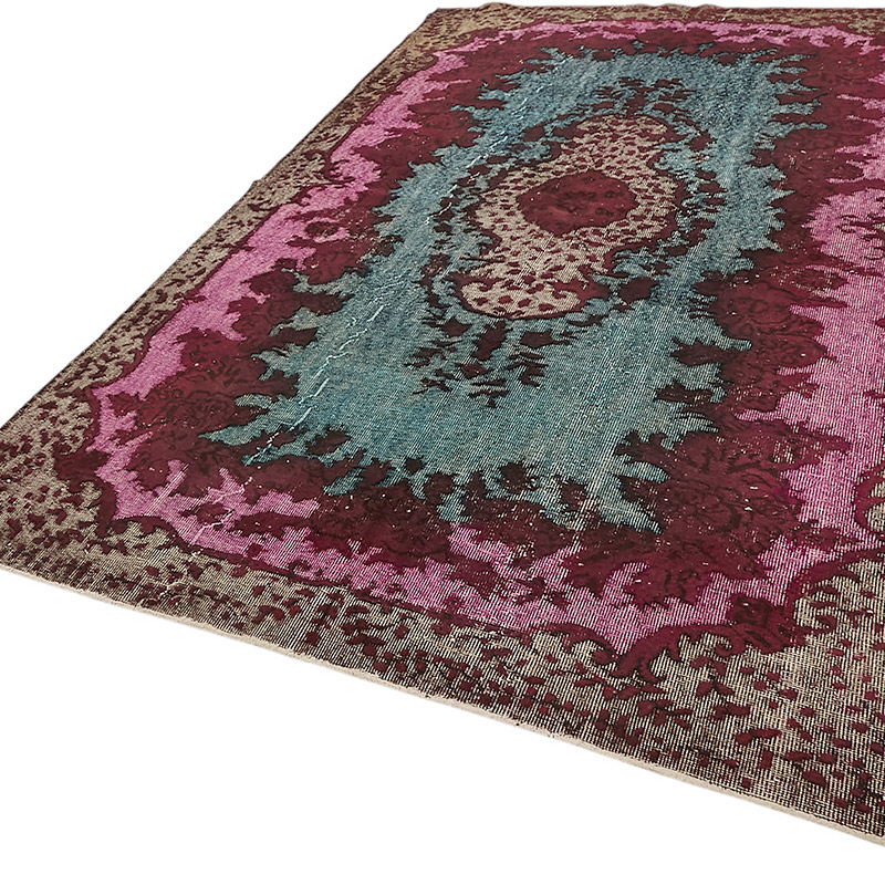 Hand Carved Over-Dyed Rug - 6' 2" x 9' 9" (74" x 117") - K0080824