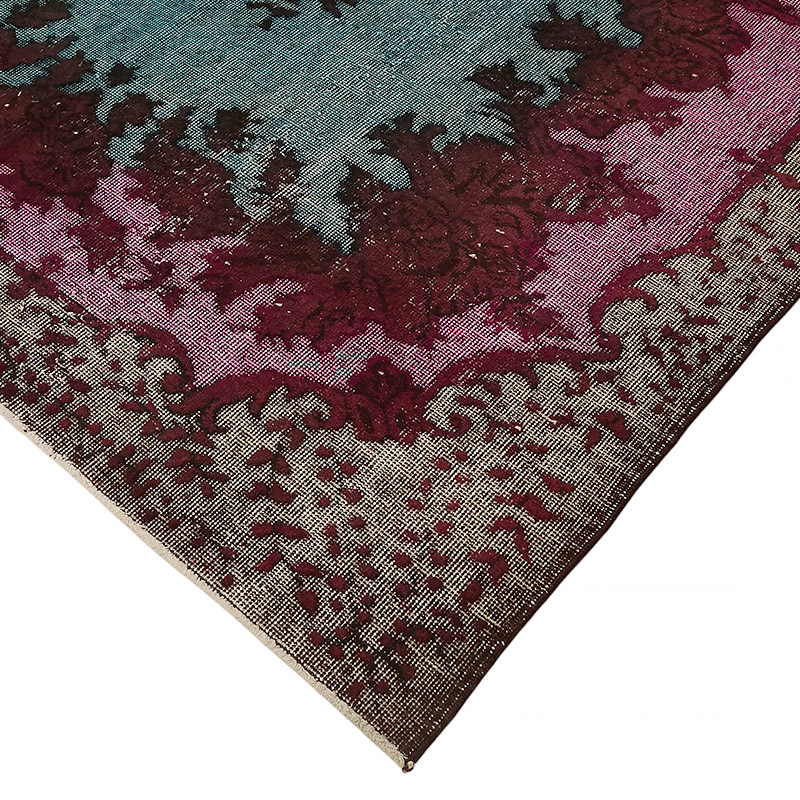 Hand Carved Over-Dyed Rug - 6' 2" x 9' 9" (74" x 117") - K0080824