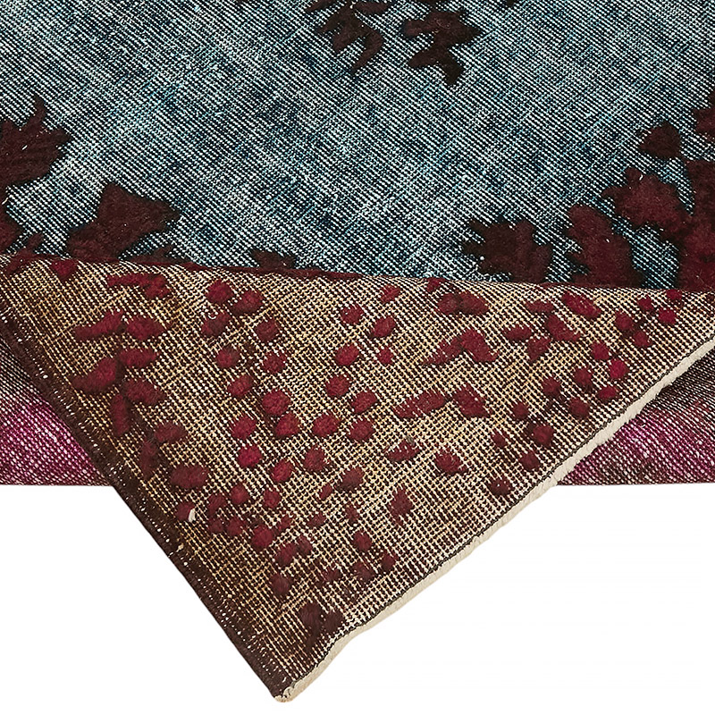 Hand Carved Over-Dyed Rug - 6' 2" x 9' 9" (74" x 117") - K0080824