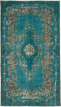 El Oyması Boyalı Halı - 147 cm x 262 cm