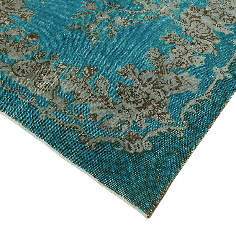 Alfombra Tallada a Mano Sobre Teñida - 147 cm x 262 cm - K0080825