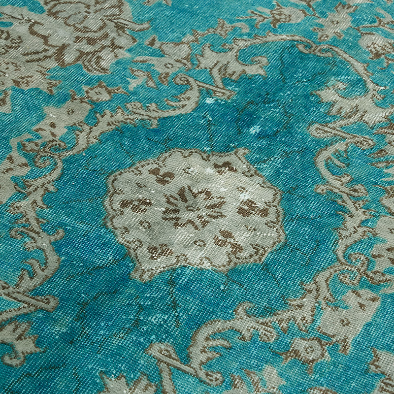 Alfombra Tallada a Mano Sobre Teñida - 147 cm x 262 cm - K0080825