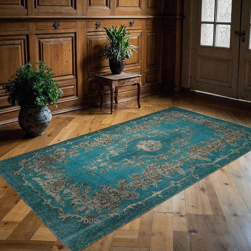 El Oyması Boyalı Halı - 147 cm x 262 cm - K0080825
