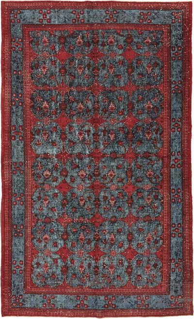 El Oyması Boyalı Halı - 188 cm x 316 cm