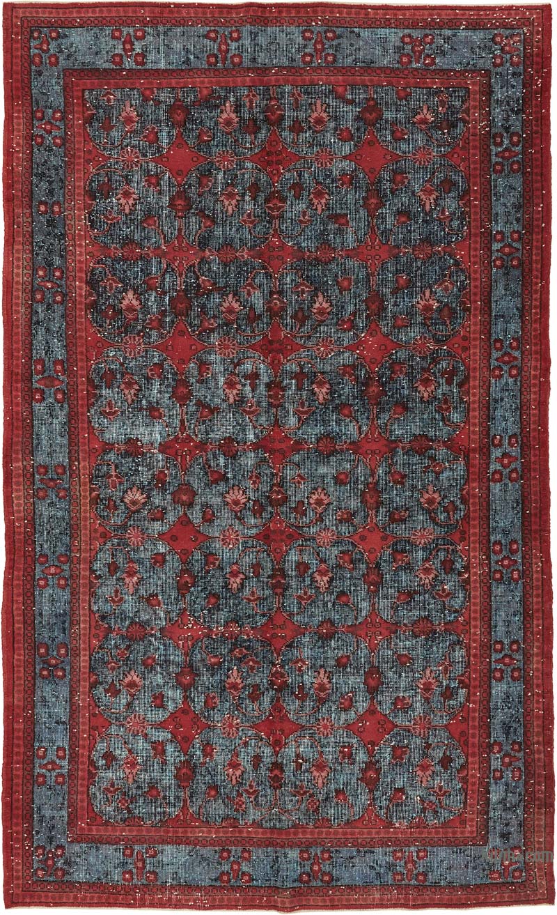 El Oyması Boyalı Halı - 188 cm x 316 cm - K0080828