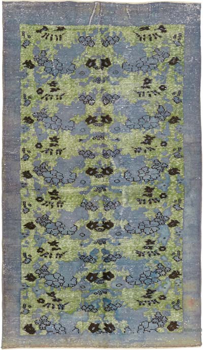 Hand Carved Over-Dyed Rug - 4' 11" x 8' 7" (59" x 103")