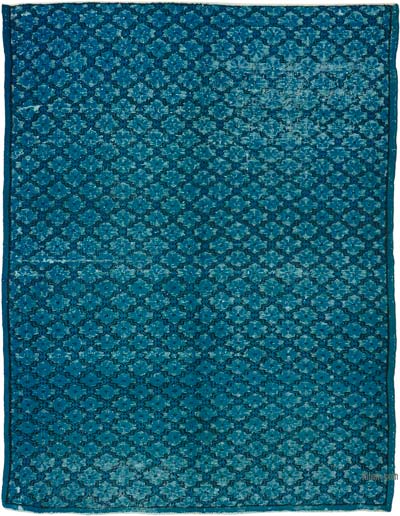 Hand Carved Over-Dyed Rug - 6' 11" x 8' 10" (83" x 106")