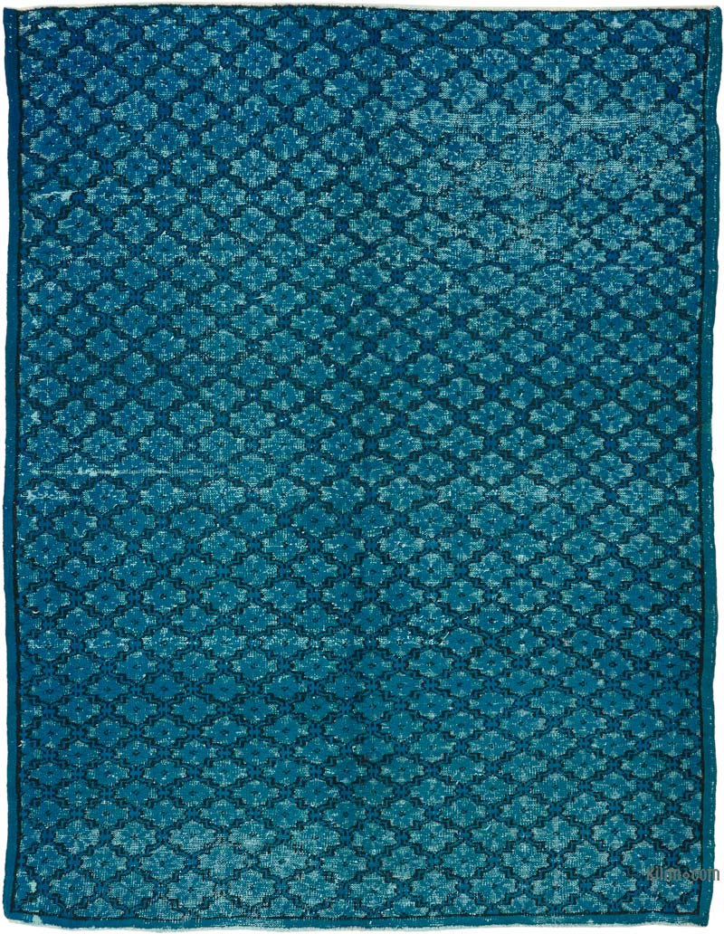 Hand Carved Over-Dyed Rug - 6' 11" x 8' 10" (83" x 106") - K0080831