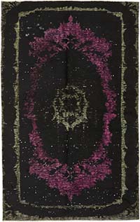 Alfombra Tallada a Mano Sobre Teñida - 161 cm x 257 cm
