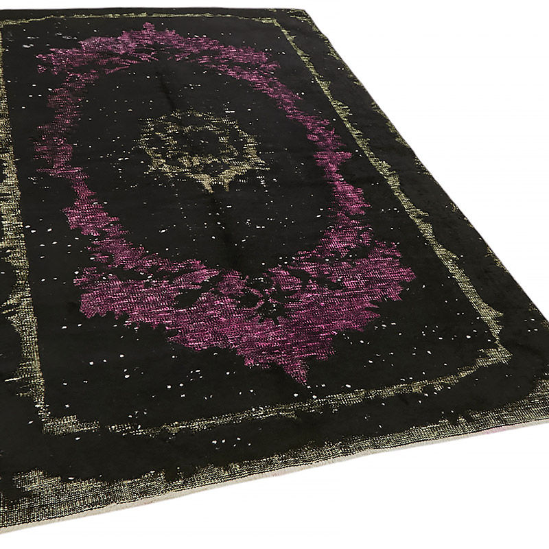 Hand Carved Over-Dyed Rug - 5' 3" x 8' 5" (63" x 101") - K0080832