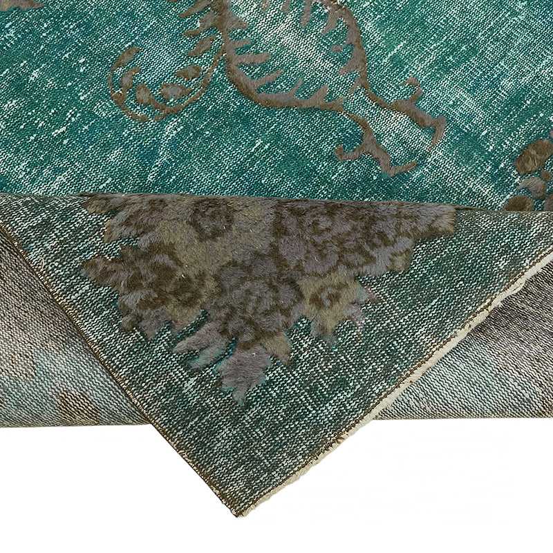 Alfombra Tallada a Mano Sobre Teñida - 196 cm x 330 cm - K0080833