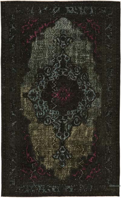 El Oyması Boyalı Halı - 164 cm x 268 cm