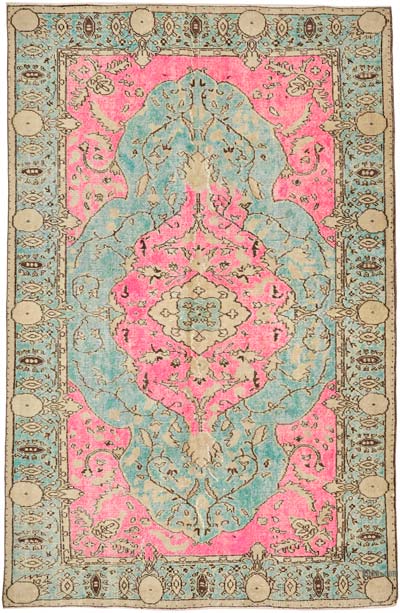 Hand Carved Over-Dyed Rug - 5' 8" x 8' 11" (68" x 107")