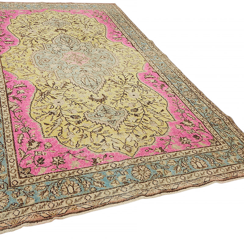 Hand Carved Over-Dyed Rug - 6' 3" x 10' 9" (75" x 129") - K0080840