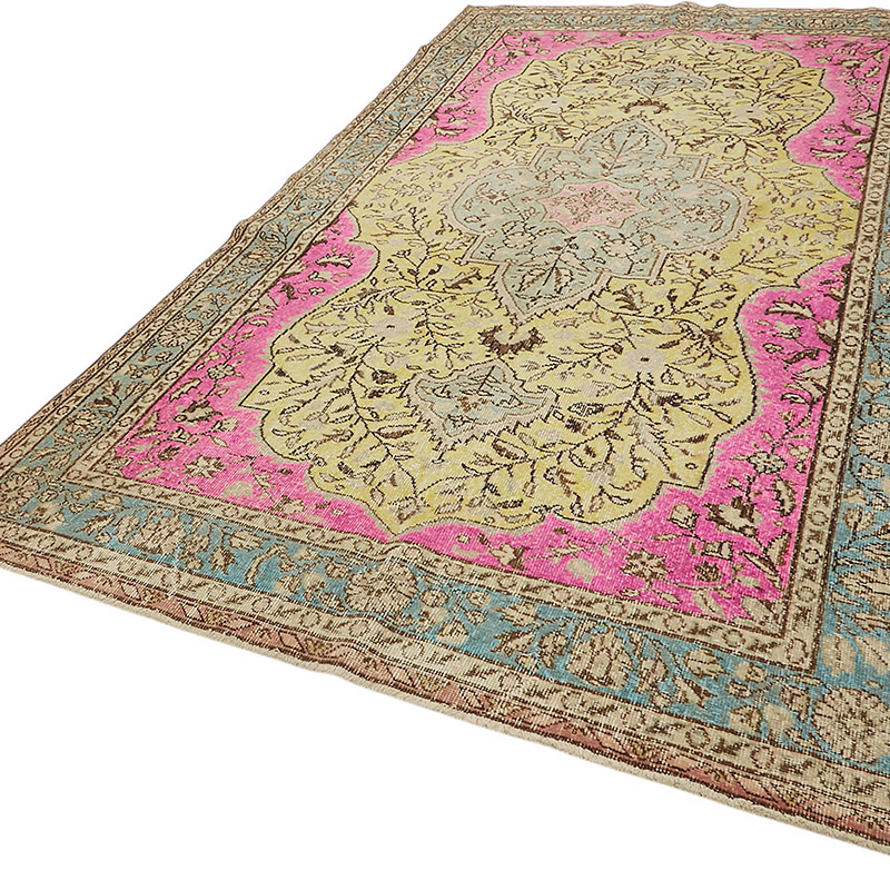 Hand Carved Over-Dyed Rug - 6' 3" x 10' 9" (75" x 129") - K0080840