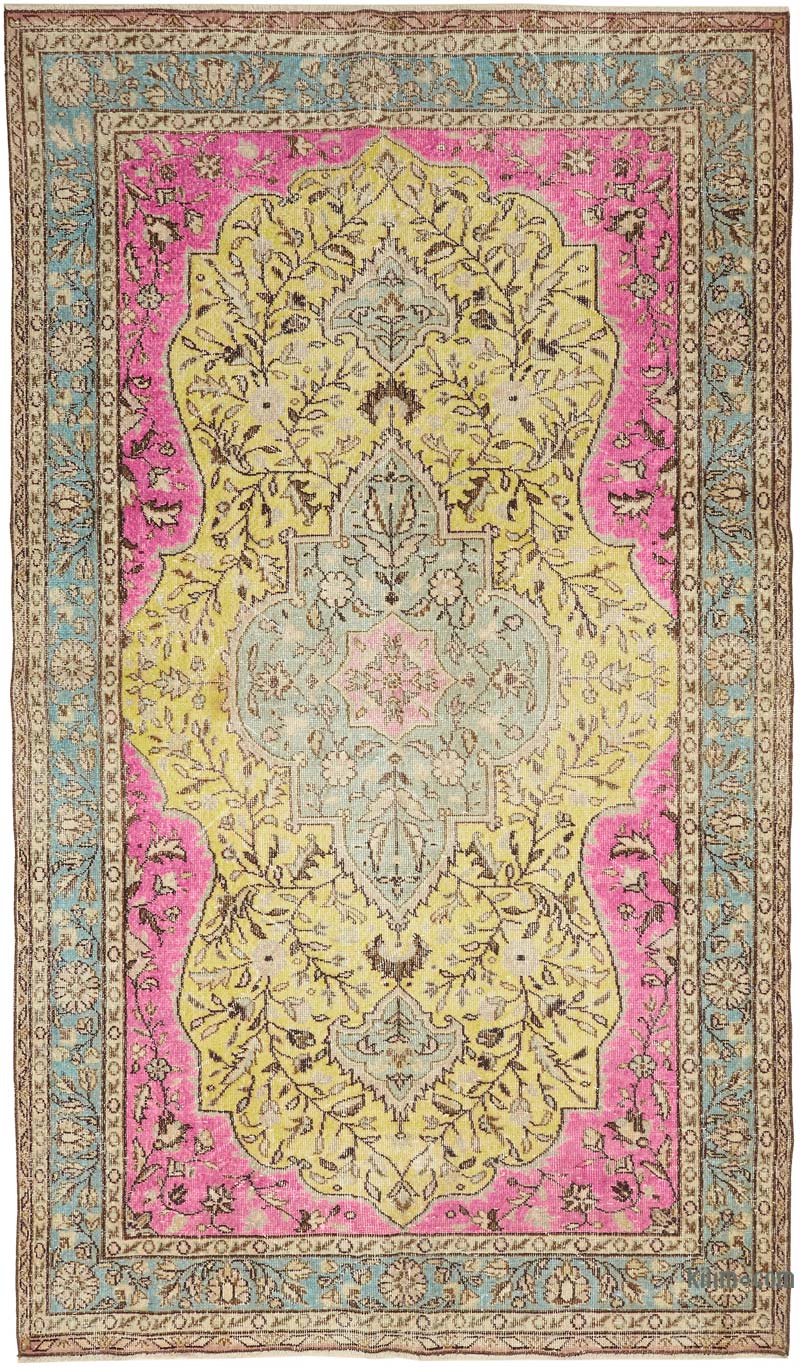 Hand Carved Over-Dyed Rug - 6' 3" x 10' 9" (75" x 129") - K0080840