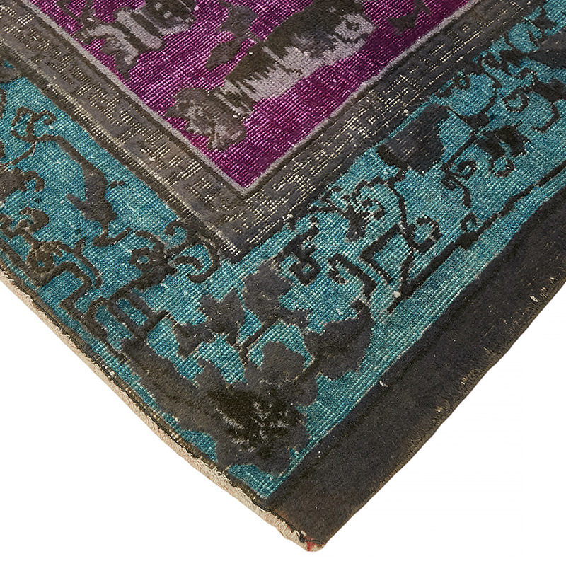 Hand Carved Over-Dyed Rug - 6' 11" x 8' 11" (83" x 107") - K0080847