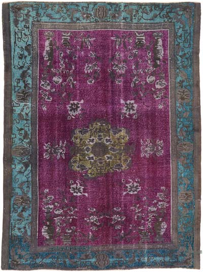 El Oyması Boyalı Halı - 210 cm x 271 cm