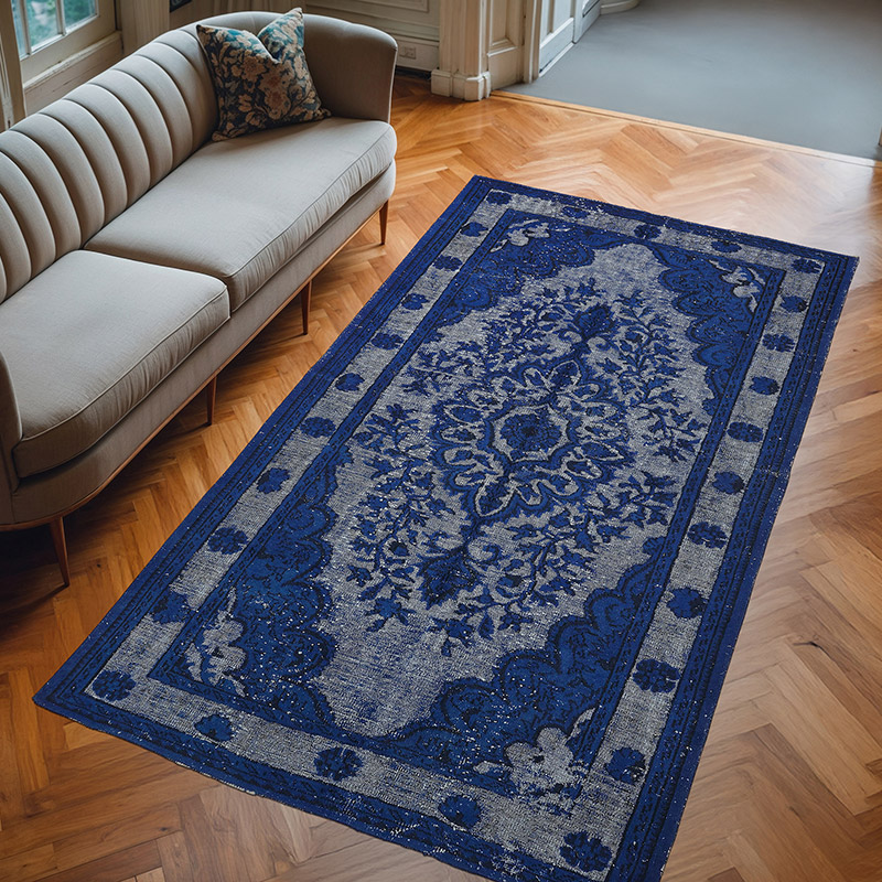 Hand Carved Over-Dyed Rug - 5' 11" x 10' 2" (71" x 122") - K0080848