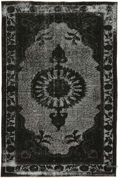 Hand Carved Over-Dyed Rug - 6' 2" x 9' 5" (74" x 113")