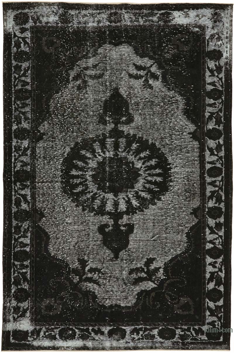 Hand Carved Over-Dyed Rug - 6' 2" x 9' 5" (74" x 113") - K0080850