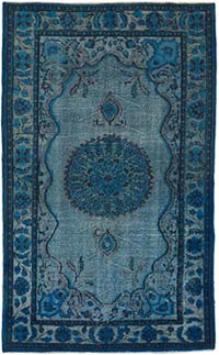 El Oyması Boyalı Halı - 188 cm x 304 cm