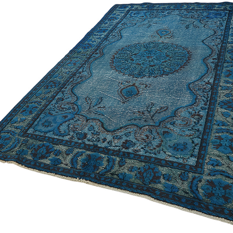 Hand Carved Over-Dyed Rug - 6' 2" x 10'  (74" x 120") - K0080851