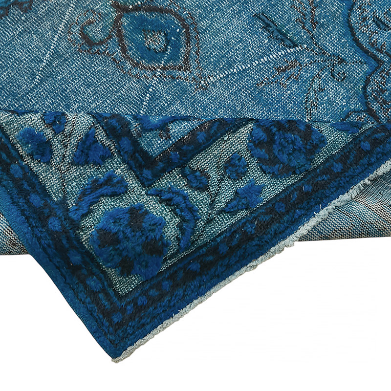 Hand Carved Over-Dyed Rug - 6' 2" x 10'  (74" x 120") - K0080851