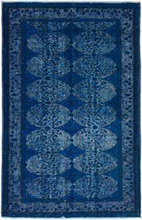 Hand Carved Over-Dyed Rug - 5' 9" x 8' 11" (69" x 107")