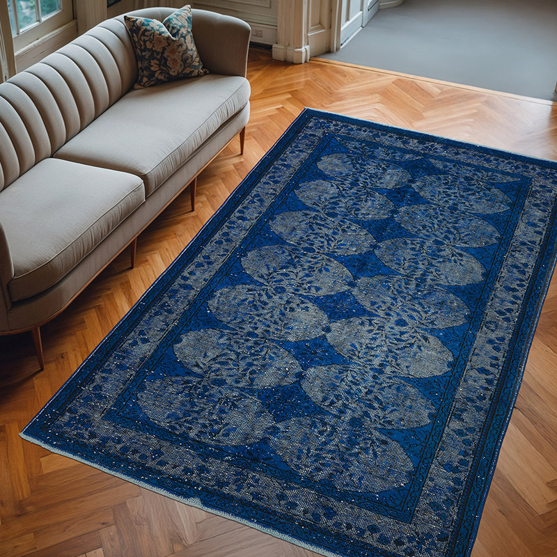 Alfombra Tallada a Mano Sobre Teñida - 175 cm x 271 cm - K0080852
