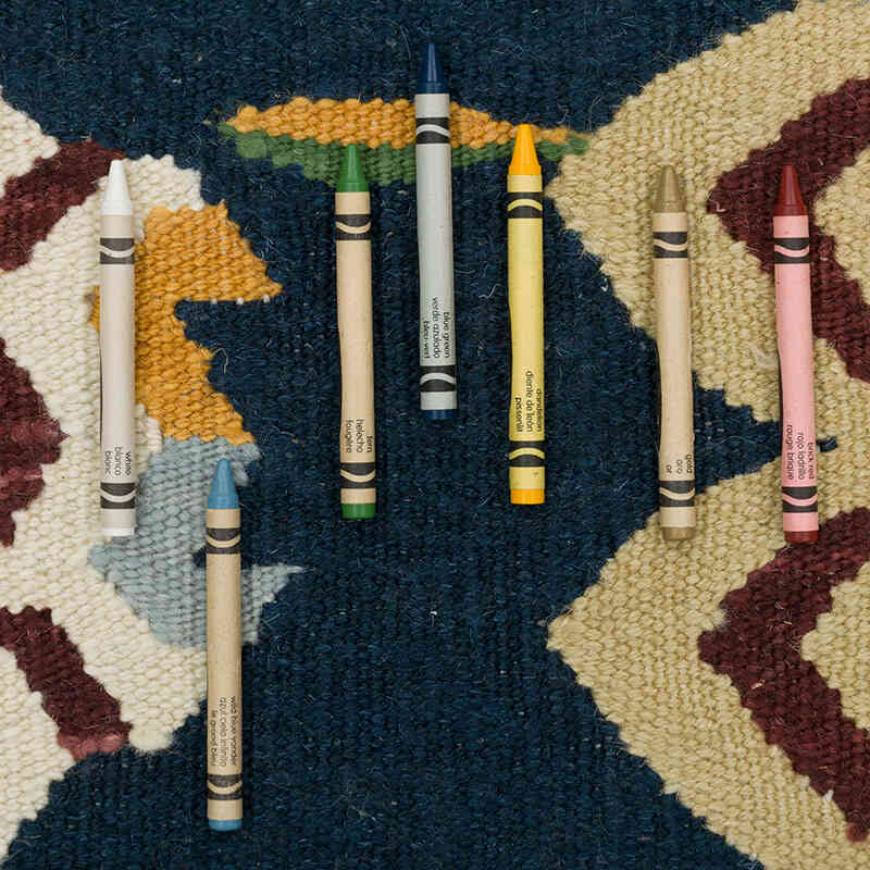 Azul Oscuro Nueva Alfombra Turca Kilim - K0080859