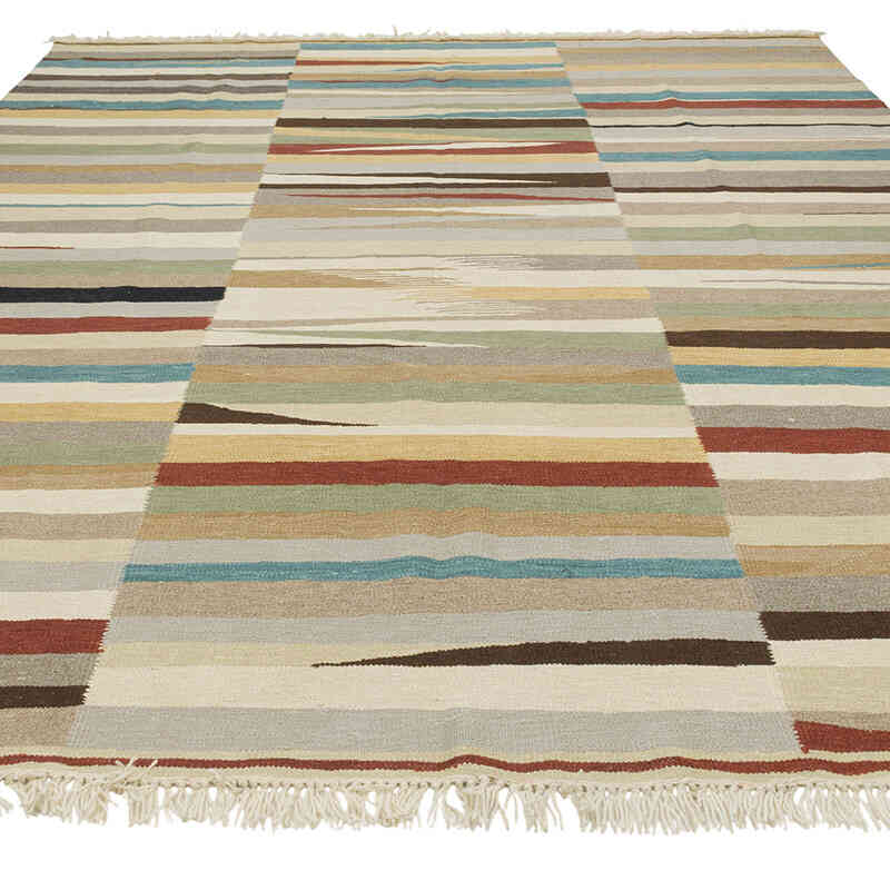 New Handwoven Turkish Kilim Rug - K0080862