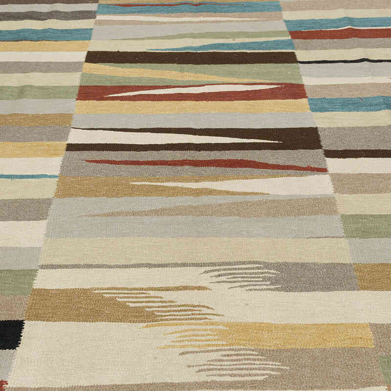 New Handwoven Turkish Kilim Rug - K0080862