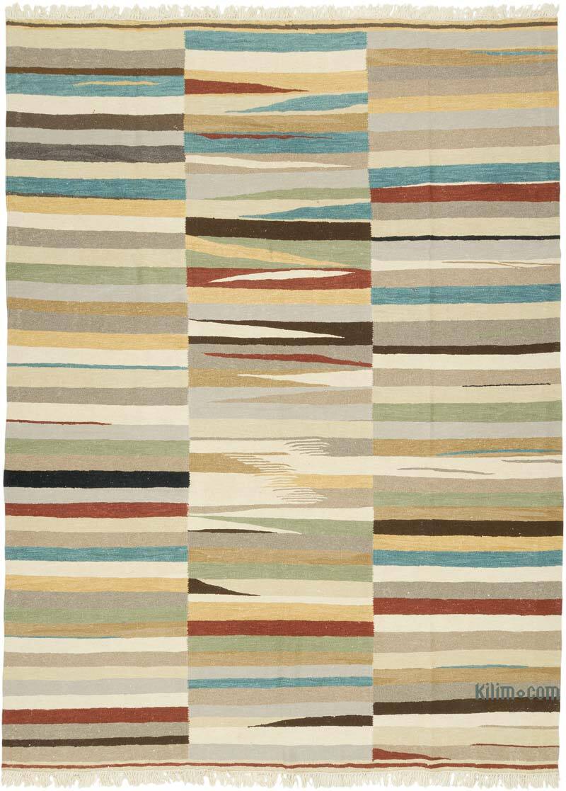 New Handwoven Turkish Kilim Rug - K0080862