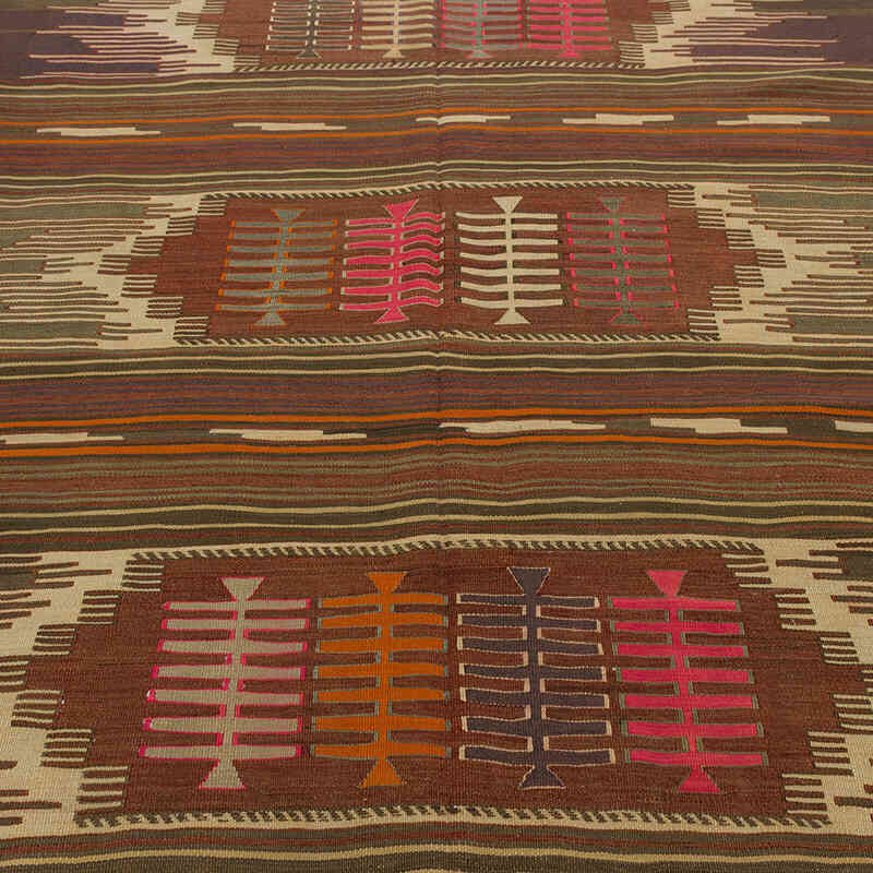 Vintage Karakecili Kilim Rug - 5' 5" x 8' 2" (65" x 98") - K0080872