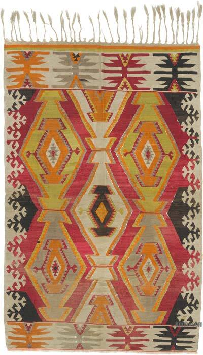 Vintage Adana Kilim Rug - 3' 1" x 4' 9" (37" x 57")